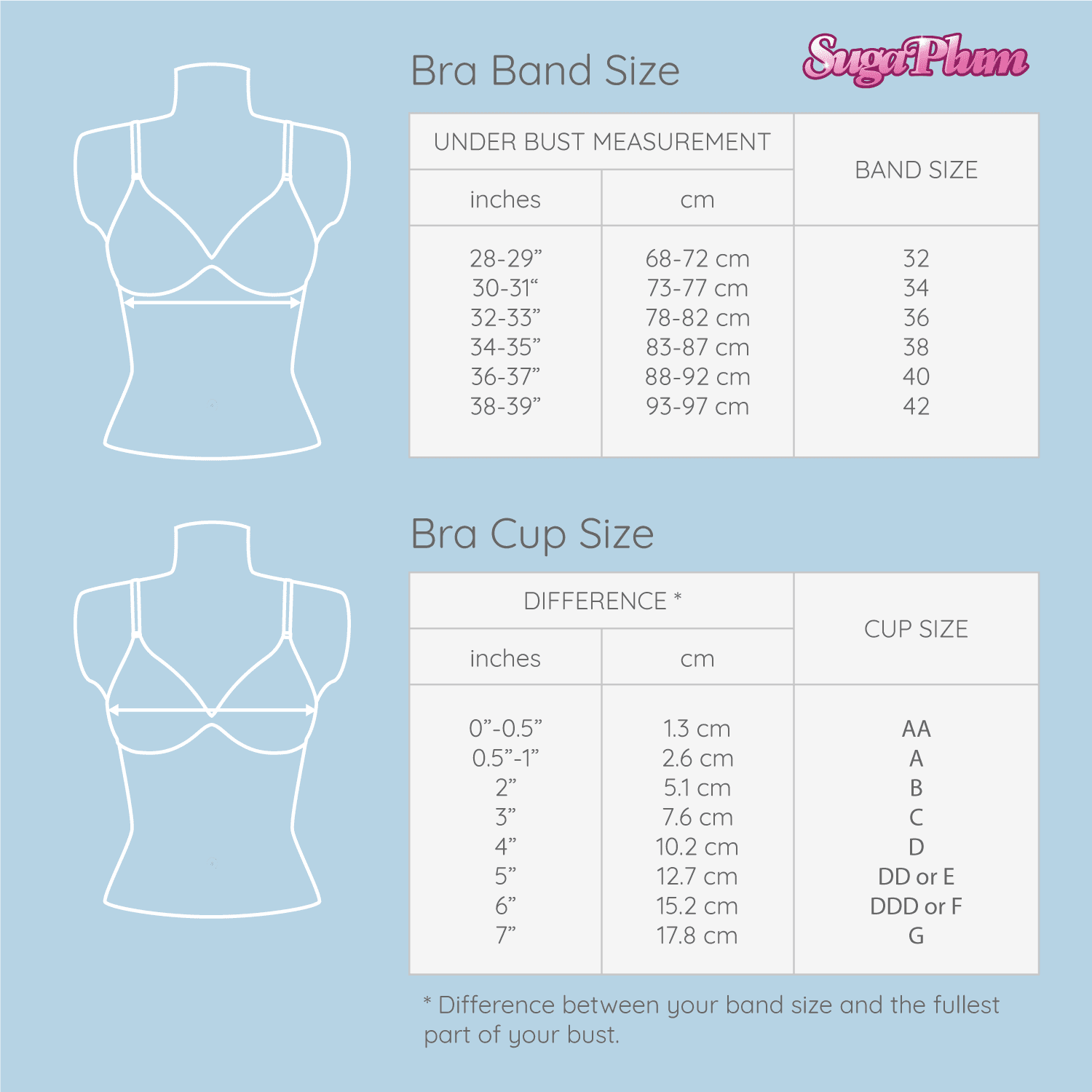 How To Find Your Bra Size Chart